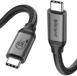 Silkland USB 3.2 Gen 2x2 Cable 20Gbps 5K@60Hz, USB C to USB C Cable 240W, USB C Video Cable Compatible with iPhone 16 Pro/Pro Max, Galaxy S24 S23 Ultra, iPad Pro/Air, MacBook Pro M3, USB-C Monitor, 1M