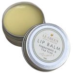 Le Green Lip Balm, Natural Lip Balm, with Beewax & Vitamin E, Peppermint & Tea Tree, All Natural Ingredients for moisturising, Soothing Dry Chapped Lips,10g