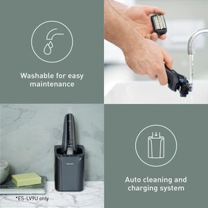 Panasonic 5-Blade Electric Shaver – Black, Wet & Dry