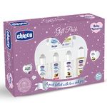 Chicco Baby Moments Baby Caring Gift Pack (Purple) with 7 Baby Skin & Haircare Products | Baby Care Gift Set for Newborn Baby Shower, New Parents, and Birthdays | Phenoxyethanol Free