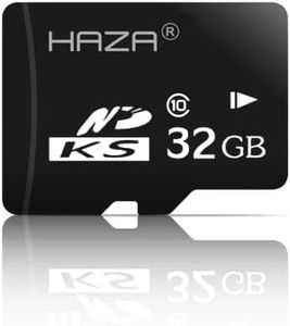 HAZA SD 32 Go, Carte SD jusqu'à 100 Mo/s (R), Carte mémoire SDHC, Carte SD adaptée pour phototrap, caméra de Chasse, Drone, Tablette, caméras de Surveillance, Appareil Photo
