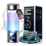 11.0 New Upgrade 6000PPB Hydrogen Water Bottle【NO.1 Certified Hydrogen Tech】【24-Hour Hydrogen Lock】Hydro Water Bottle 100% Leak ProofPEM/SPE Technology Produces Hydrogen Water
