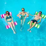 FUNNYTA 3 Pack Water Hammock, 4-in-1 Multi-Portable Water Pool Float Hammock (Saddle, Lounge Chair, Hammock and Drifter) for Adults, Suitable for Travel, Family and Recreation