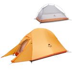 Naturehike Cloud-up Ultralight 1 Person Single Tent 3 Season Camping Tent (210T Orange Upgrade)