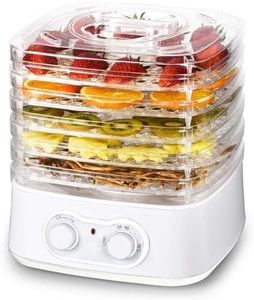 Laptronix 5 Tray Mini Electric Food Dehydrator Fruit Dryer Meat Vegetables Beef Preserver Machine Beaf Jerk