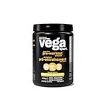 Vega Sport Sugar Free Pre-Workout Energizer, Lemon Lime (40 Servings) Vegan Preworkout Energy Powder, Gluten Free, 100mg Caffeine, Non GMO, 136g (Packaging May Vary)