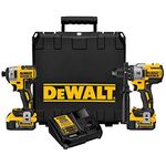 DEWALT 20V MAX* XR Cordless Drill Combo Kit, Brushless, 5.0-Ah, 2-Tool (DCK299P2)