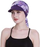 Cowboys Caps for Cancer Women Winter Headwear Scarves Chemo Hair Loss Purple