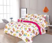 Sapphire Home 8 Piece Butterfly Queen Bedding Set, Bed in a Bag, Kids Butterfly Comforter Set with Butterfly Sheets, Pillow Case, Toy Pillow, Toddler Bedroom Kit, Girl Butterfly Room Decor, Queen Size