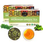 TEACURRY Moringa Green Tea - 60 Tea Bags | Helps With Skin Glow, Weight | Moringa Tea Bags | 100% Natural, 100 Gm