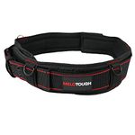 MELOTOUGH Padded Tool Belt with D Ring for Men Construction Strong Durable Double Metal Roller Buckle,Adjustable Waist 44'-53'Thick Confortable Foam Padding (XXL)