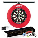 ONE80 ILLUMINA Dartboard Lighting System, Minimum Shadow and Clear Vision Design, Natural Sunlight Effect, Tape Measure and Spirit Level Included, Dartboard and Surround NOT Included