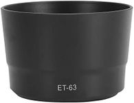 BigKing ET‑63 Lens Hood, ET-63 Hood for Canon, Reversible Bayonet Lens Hood, Plastic Lens Hood Replacement Sun Shade Fit for EF‑S 55‑250mm f4‑5.6 IS Lenses, Black