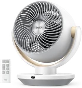 Dreo Fan for Bedroom, Desk Air Circulator Fans with Remote, 11 Inch Table Fan for Whole Room, 60ft Powerful Airflow, 120° Vertical Manual and 90° Oscillating, 4 Speeds, 8H Timer, 28dB Quiet, Home