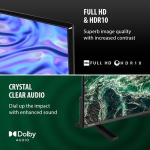 Toshiba 32" Full HD Smart TV – LED Display, Built-In Apps