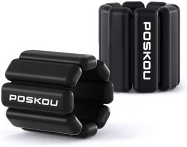 POSKOU 1 lb Wrist Weights Bracelets Adjustable Arm Hand Ankle Weights for Women Home Gym,Fitness,Exercise,Walking,Jogging,Aerobics,Yoga 1LB Each,2 Per Set