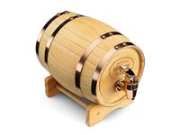 InGenious Mini Wooden Whiskey Barrel Decanter | Miniature Spirit Keg with Stand