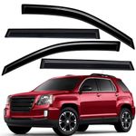 Lightronic WV94167 Outside-Mount Side Window Visor Deflector Rain Guard, Dark Smoke, 4-Pieces Set, Fits 2010-2017 GMC Terrain