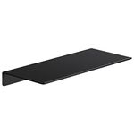 Danpoo Metal Wall Shelf, Black Floating Shelf, Small Bathroom Shelf, 12" Display Shelves for Wall Storage, Aluminum, Wall Mounted