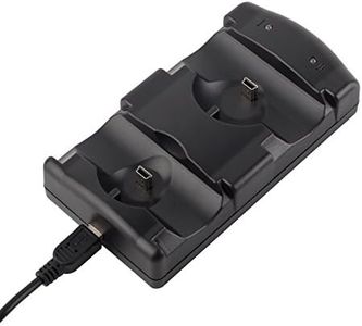 VSEER PS3 Controller Charging Dock Charging Station 2 in 1 with LED light Indicator Compatible for Original PS3/MOVE Controller, Black