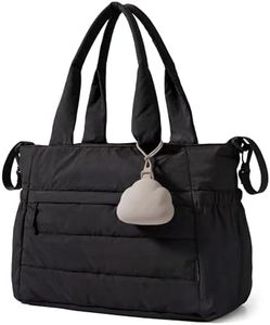 BAGSMART Diaper Bag Tote, Large Baby Bags for Mom, Hospital Bag for Labor Delivery, Lightweight Puffy Maternity Travel Tote with Changing Pad & Pacifier Case