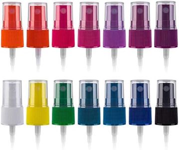 Hydior Essential Oil Spray Bottle Tops, Fine Mist Sprayer for 5ml and 15ml EO Bottles, Pack of 14, Rainbow