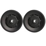 Topfinder 90mm Universal Bearing Pulley Wheel for Cable Machine Gym Equipment Part Garage Door (2 PCS)