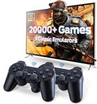 Retro Game Stick, Nostalgia Retro Game Console, Plug & Play Video TV Game Stick with 10000+ Games Built-in, 64G, 4K HDMI Output, Dual 2.4G Retro Game Consoleulators