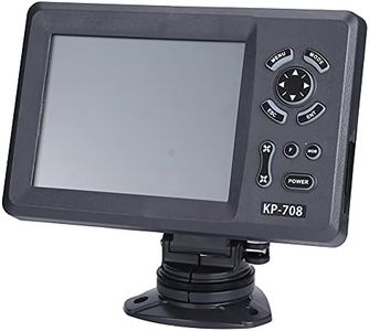 Yuniror 7 Inch GPS Chartplotter Navigation, Easy-to-Use Color LCD Display, 6000 Waypoints, Voice Announcements, Chart Plotter Navigation Supplies for Marine Boat Fishing Boats