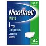 Nicotinell Nicotine Lozenge, Quit Smoking Aid, Sugar Free Mint Flavour, 1 mg, 144 Pieces