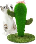 AUSCAT Cat Scratching Post, Cute Cactus Scratching Post, Nature Sisal Cat Scratcher for Indoor Cats and Kittens