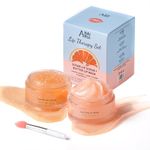 ANAI RUI Lip Scrub & Mask Set - Lip Care Kit - Lip Sleeping Mask & Sugar Lip Scrub, Lips Mask for Lip Line, Lip Balm & Moisturizer for Dry Lips