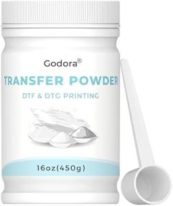 Godora DTF Powder White Digital Transfer Hot Melt Adhesive for Black or Dark Colored Garments, PreTreat Transfer for All DTF and DTG Printers, 450g - 16oz