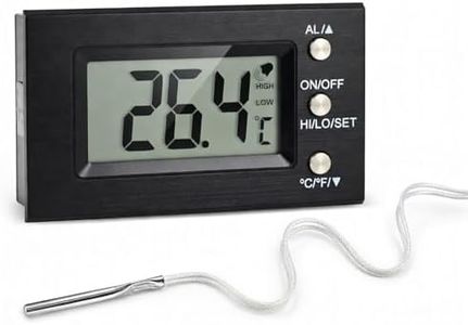TrrtDo Digital Oven Thermometer with External Probe, Fridge Freezer Thermometer, High/Low Temp Alarm, Instant Read Food Temperature for Gas Electric Oven, BBQ, Cooking, -50~300℃