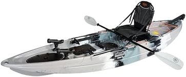 Brooklyn 11.5 Pro Single Kayak 11-Foot, 8 inch 2 or 3 Person Sit On Top Fishing Kayak (Grey Camo)