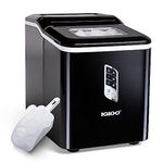 Igloo Automatic Ice Maker, Self- Cleaning, Countertop Size, 26 Pounds in 24 Hours,9 Large or Small Cubes in 7 Minutes,LED Control Panel, Scoop Included, for Water Bottles,Mixed Drinks,Black