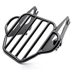 MoKitDora Detachable Two-Up Luggage Rack Mounting Rack Compatible with Harley Touring Road King Road Glide Street Glide Electra Glide 2009-Later, Black