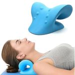 HARIRUP Neck and Shoulder Relaxer for TMJ Pain Relief and Cervical Traction Device for Spine Alignment, Neck Stretcher Chiropractic Pillow for Neck Pain Relief