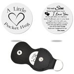 Pocket Hug Token for Son Keyring for Son in Law Birthday Gifts for Men I Love You Son Gifts from Mum Mother and Son Graduation Gifts for Him Good Luck Gifts for Boys Sons Presents for Kids Adults