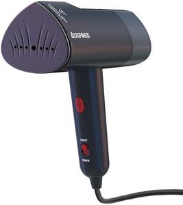 AUSPURE Handheld Steamer – 1100W, Rapid Heat-Up, 24 g/min Steam Output, Detachable 140ml Water Tank, Fluorine-Coated Plate, Dual Voltage (120/240V), Travel-Friendly, High and Low Steam Settings