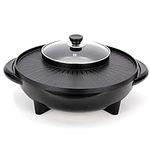 2in1 Electric Smokeless Grill BBQ a