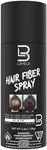 L3 Level 3 Black Hair Fiber Spray - Covers Bald Spots & Thinning Hair - Instant Gray Coverage & Thicker Hair Appearance