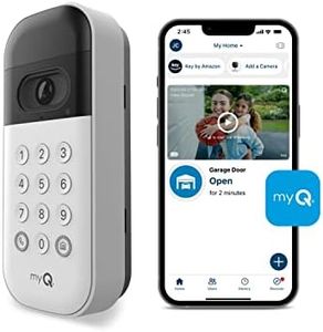myQ Smart Garage Door Video Keypad with Wide-Angle Camera, Customizable PIN Codes, and Smartphone Control – Take Charge of Your Garage Access – Works with Chamberlain, LiftMaster and Craftsman openers