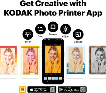 KODAK Mini 2 Retro Photo Printer – White Portable Instant Printer