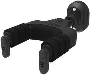 AUPHY Soporte de pared para guitarra con cierre automático para guitarras acústicas eléctricas, bajo
