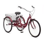 Schwinn 26 Inch Meridian Adult Trike Black Cherry S4033A