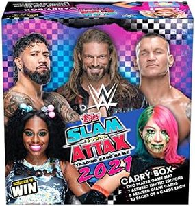 Topps WWE Slam Attax 2021 Edition (Carry Box) I WWE Cards | Includes Game mat