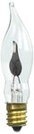 Bulbrite F3CFC/15 Flicker 3W Flame Tip Chandelier Bulb, Candelabra Base (CA5)