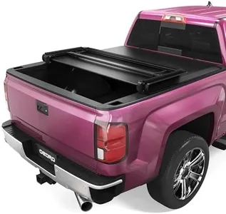 oEdRo Soft Tri-Fold Truck Bed Tonneau Cover Compatible with 2014-2019 Chevy Silverado/GMC Sierra 1500 (2019 Legacy/Limited ONLY); 2015-2019 Silverado Sierra 2500 3500 HD, Fleetside 6.6 ft Bed