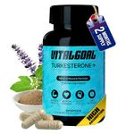 Vitalgoal™ Turkesterone+ 1200mg Ajuga Turkestanica, Ashwagandha, Zinc, B12, Ginseng | 60x600mg Testosterone Support | Premium Anabolic Compound for Muscle Growth, Focus & Recovery | Natural Nootropics